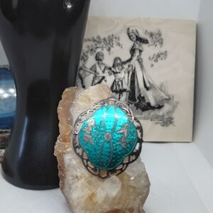 Siam Sterling Silver Vintage Brooch